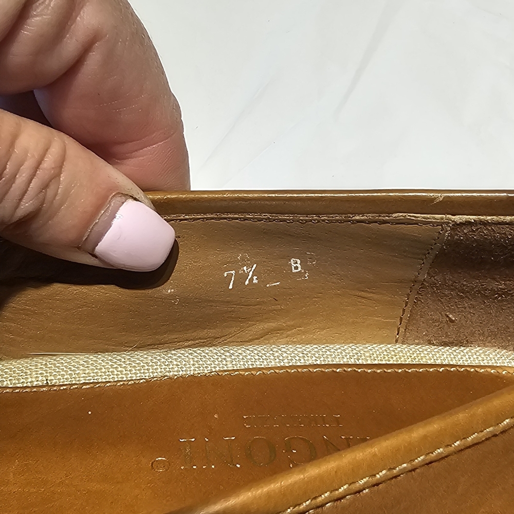 Women's Rangoni Firenze Made In Italy Leather Loafers Size 7.5 - Picture 3 of 11